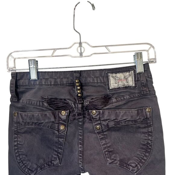 Robins Jean Womens Black Slim Fit Denim Jeans Size 25 - Picture 7 of 10